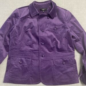 Talbots jacket size 14 Petite purple